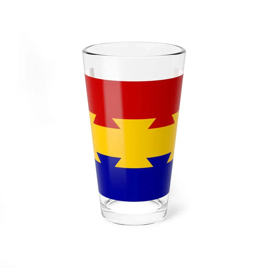 Flag of Nanticoke, Pennsylvania - Pint Glass 16oz 16oz - Go Mug Yourself