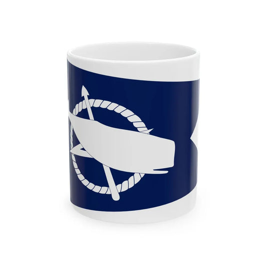 Flag of Nantucket Massachusetts (United States) White Coffee Mug 11oz - Go Mug Yourself