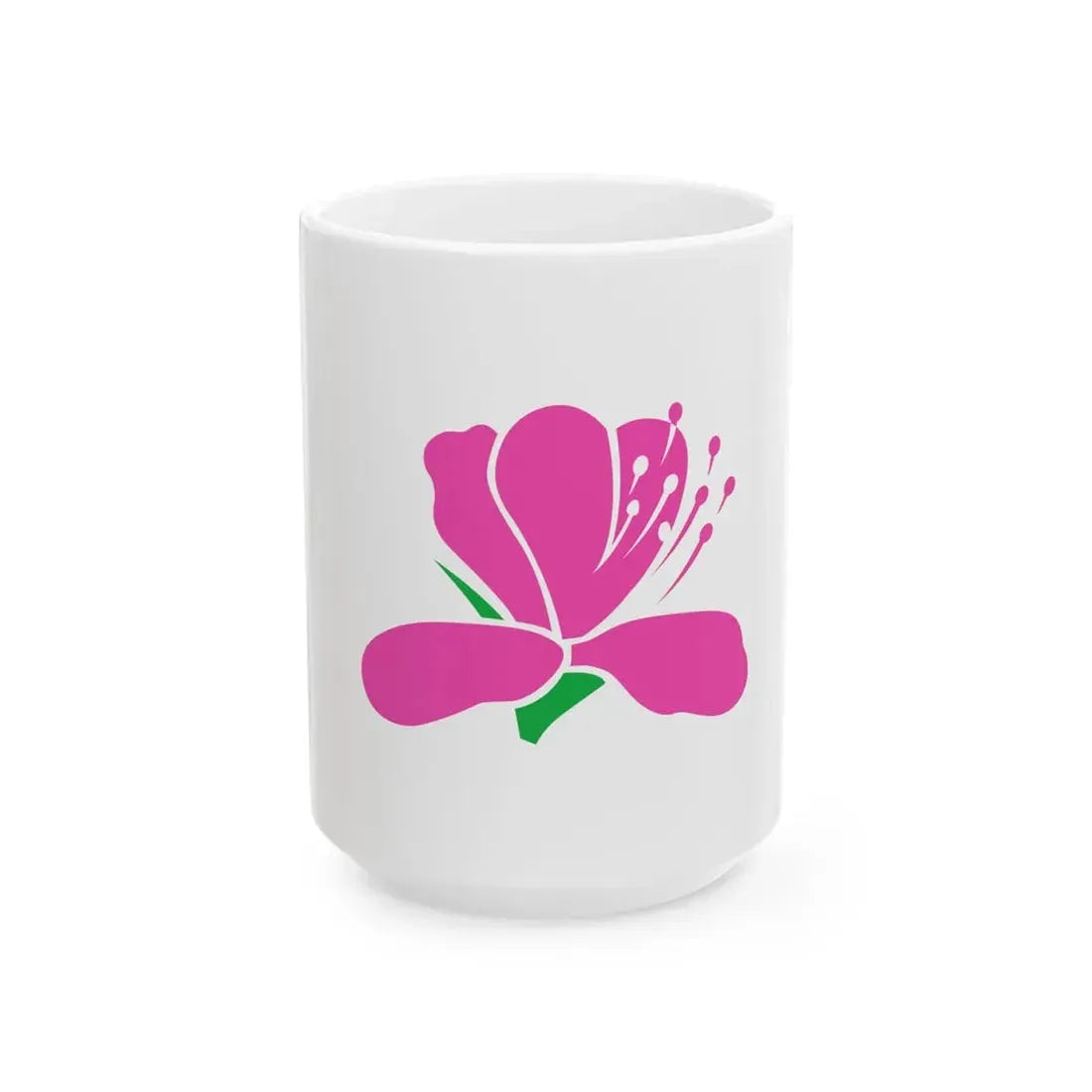 Flag of Naoshima Kagawa (Japan) White Coffee Mug 15oz - Go Mug Yourself