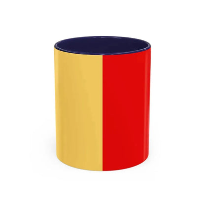Flag of Naples Italy - Accent Coffee Mug 11oz Navy - Go Mug Yourself
