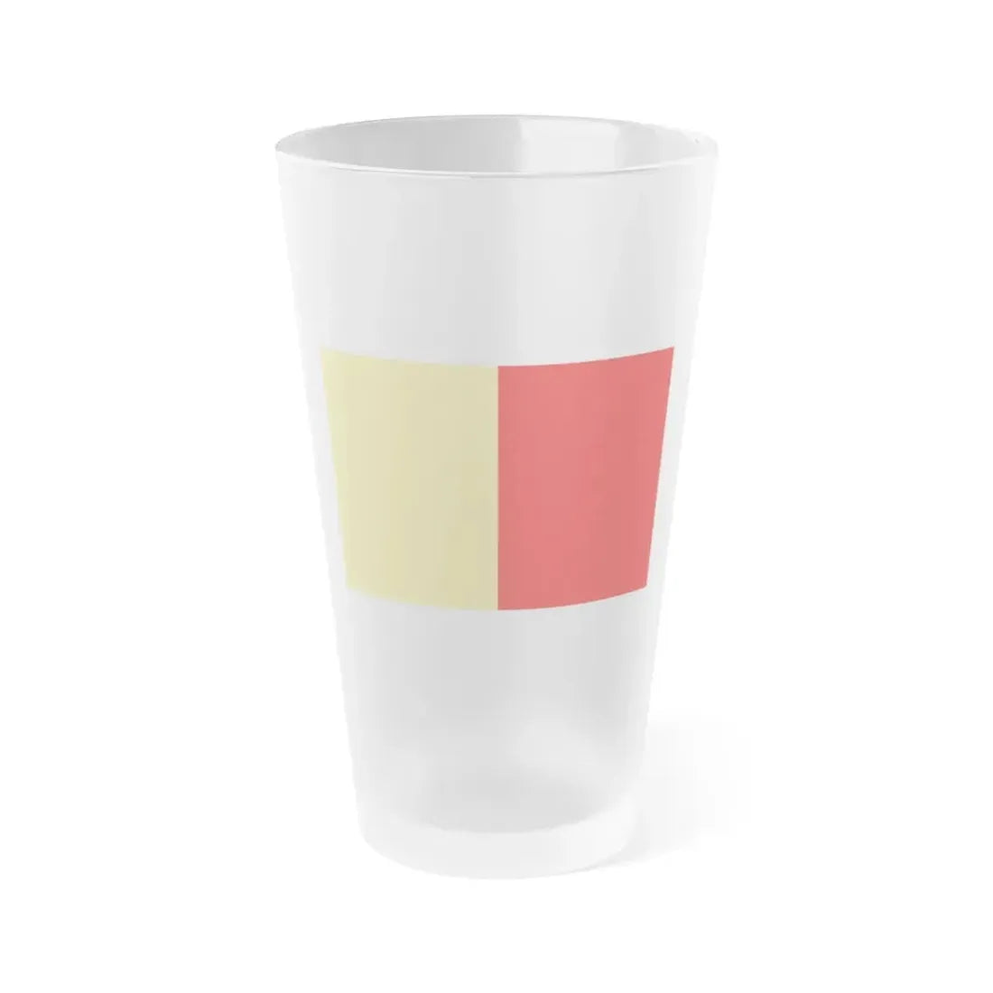 Flag of Naples Italy - Frosted Pint Glass 16oz 16oz Frosted - Go Mug Yourself