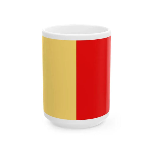 Flag of Naples Italy - White Coffee Mug 15oz - Go Mug Yourself