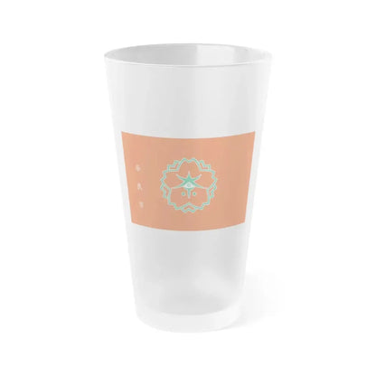 Flag of Nara Nara Japan - Frosted Pint Glass 16oz 16oz Frosted - Go Mug Yourself