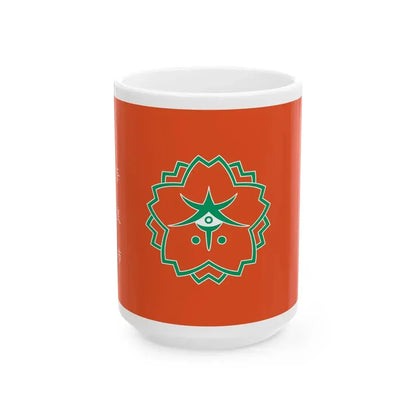 Flag of Nara Nara Japan - White Coffee Mug 15oz - Go Mug Yourself