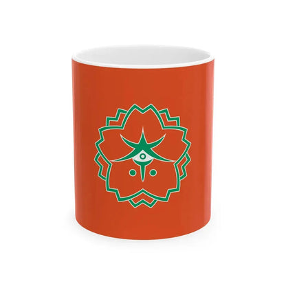 Flag of Nara Nara no text (Japan) White Coffee Mug 11oz - Go Mug Yourself