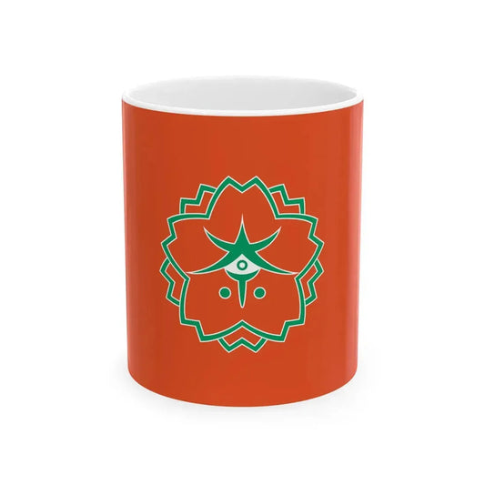 Flag of Nara Nara no text (Japan) White Coffee Mug 11oz - Go Mug Yourself