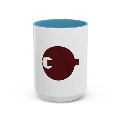 Flag of Nara Prefecture Japan - Accent Coffee Mug 15oz Light Blue - Go Mug Yourself