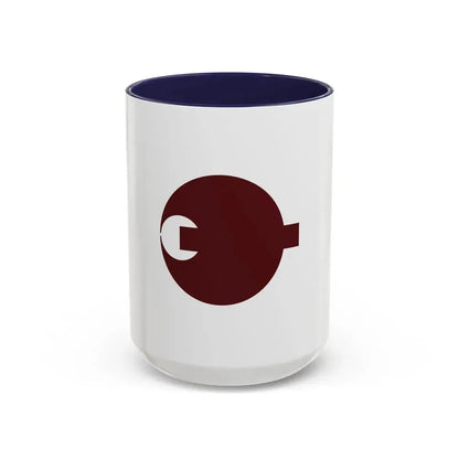 Flag of Nara Prefecture Japan - Accent Coffee Mug 15oz Navy - Go Mug Yourself