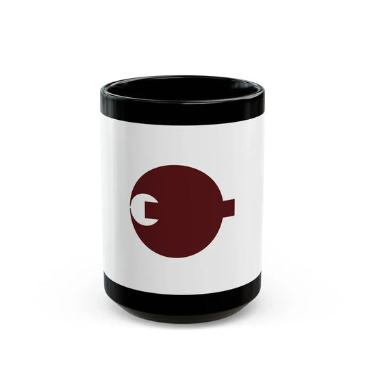 Flag of Nara Prefecture Japan - Black Coffee Mug 15oz - Go Mug Yourself