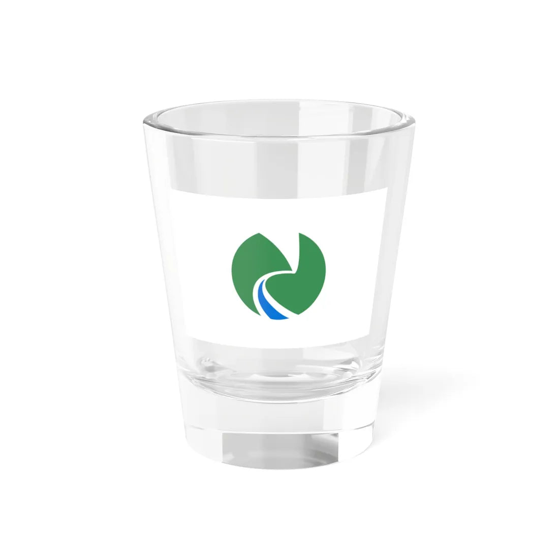 Flag of Narakawa Nagano 1989-2005 (Japan) Shot Glass 1.5oz 1.5oz - Go Mug Yourself