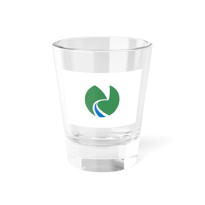 Flag of Narakawa Nagano 1989-2005 (Japan) Shot Glass 1.5oz 1.5oz - Go Mug Yourself