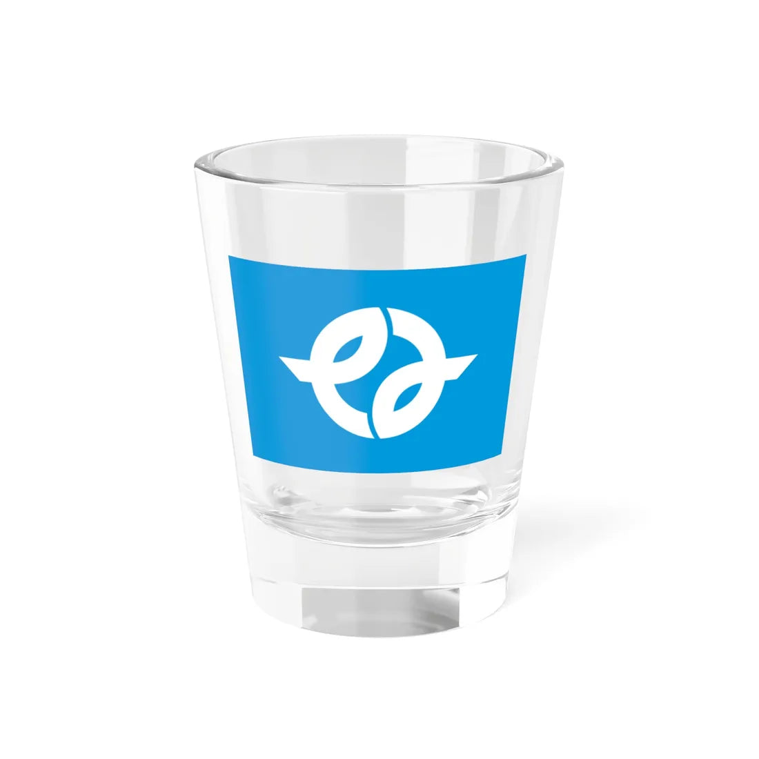 Flag of Narao Nagasaki 1961-2004 (Japan) Shot Glass 1.5oz 1.5oz - Go Mug Yourself