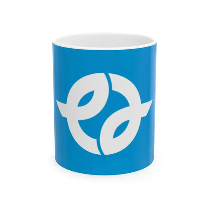 Flag of Narao Nagasaki 1961-2004 (Japan) White Coffee Mug 11oz - Go Mug Yourself