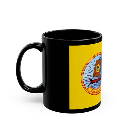 Flag of Naratiwat Province Thailand - Black Coffee Mug-Go Mug Yourself