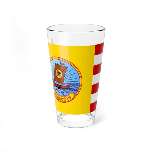 Flag of Naratiwat Province Thailand - Pint Glass 16oz 16oz - Go Mug Yourself