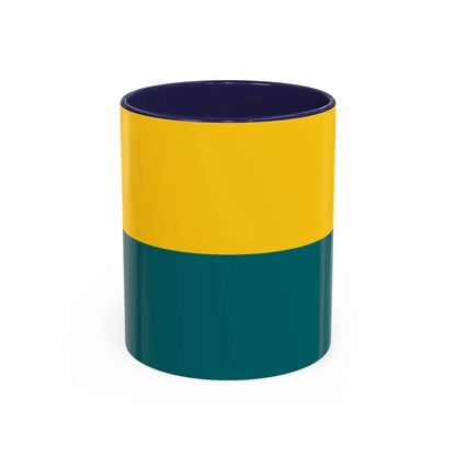 Flag of Narva Estonia - Accent Coffee Mug 11oz Navy - Go Mug Yourself