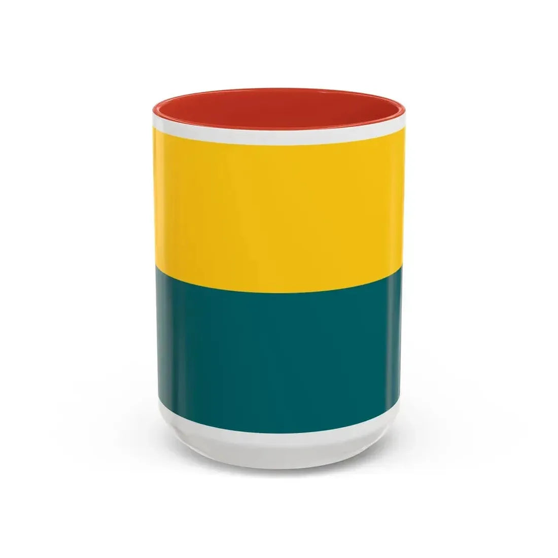 Flag of Narva Estonia - Accent Coffee Mug 15oz Red - Go Mug Yourself