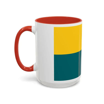 Flag of Narva Estonia - Accent Coffee Mug - Go Mug Yourself