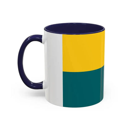 Flag of Narva Estonia - Accent Coffee Mug - Go Mug Yourself