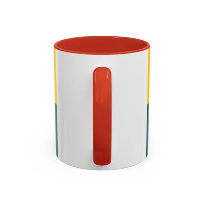 Flag of Narva Estonia - Accent Coffee Mug - Go Mug Yourself