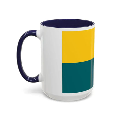 Flag of Narva Estonia - Accent Coffee Mug - Go Mug Yourself