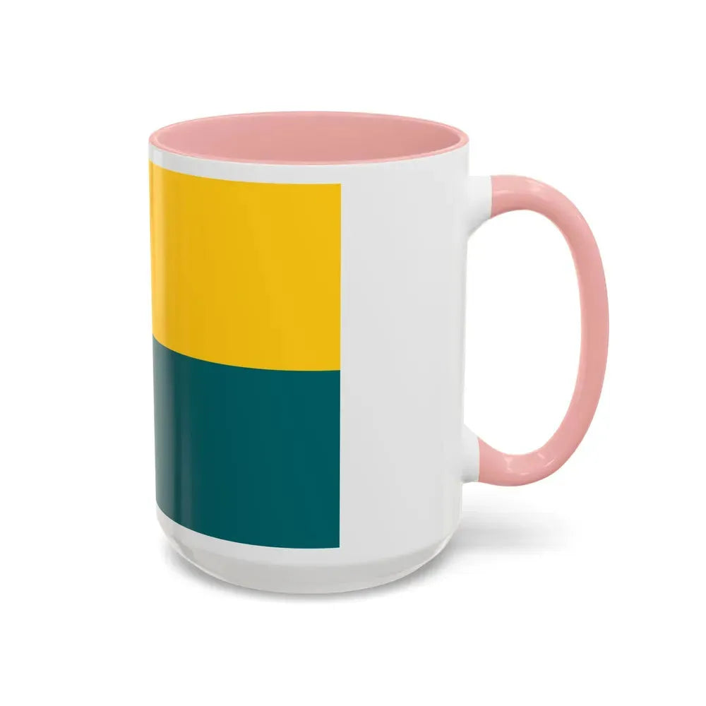 Flag of Narva Estonia - Accent Coffee Mug - Go Mug Yourself