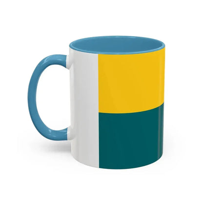 Flag of Narva Estonia - Accent Coffee Mug - Go Mug Yourself
