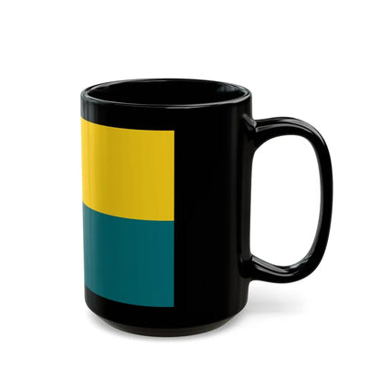 Flag of Narva Estonia - Black Coffee Mug-Go Mug Yourself