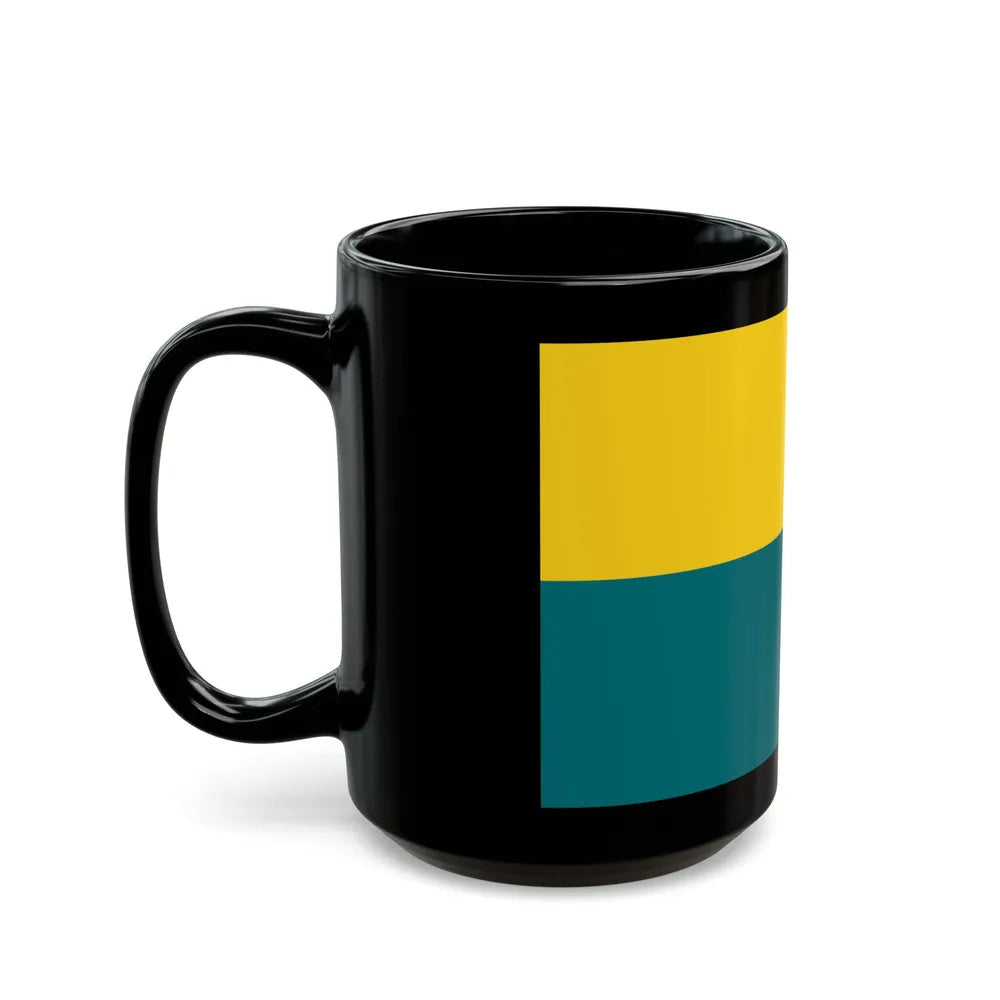 Flag of Narva Estonia - Black Coffee Mug-Go Mug Yourself