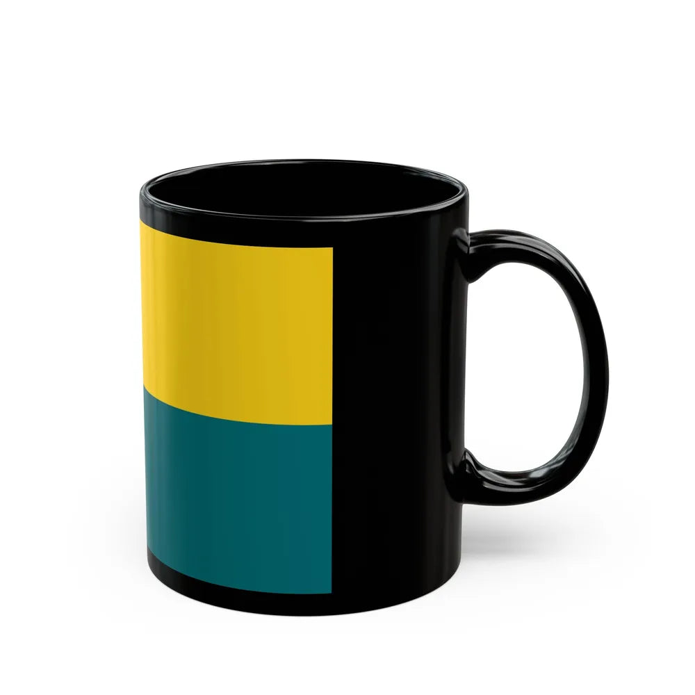 Flag of Narva Estonia - Black Coffee Mug-Go Mug Yourself