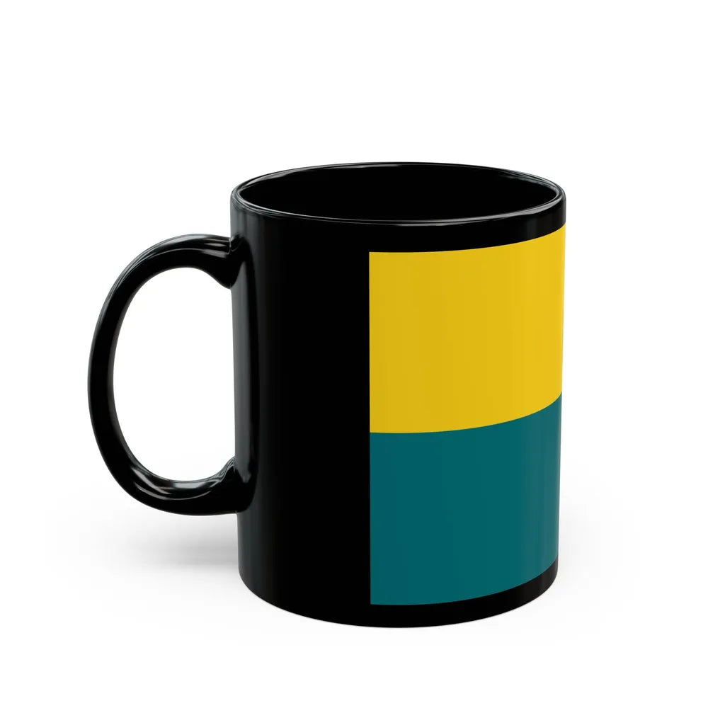 Flag of Narva Estonia - Black Coffee Mug-Go Mug Yourself