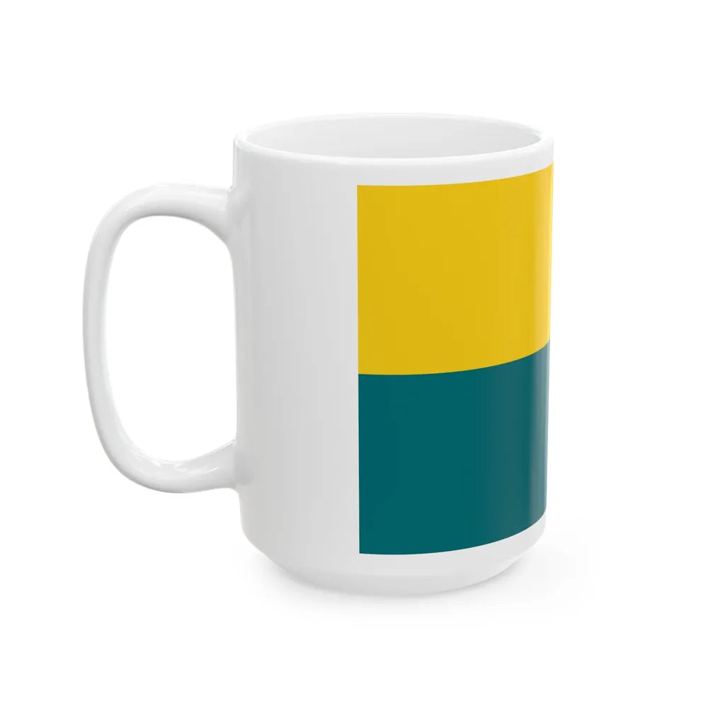 Flag of Narva Estonia - White Coffee Mug-Go Mug Yourself