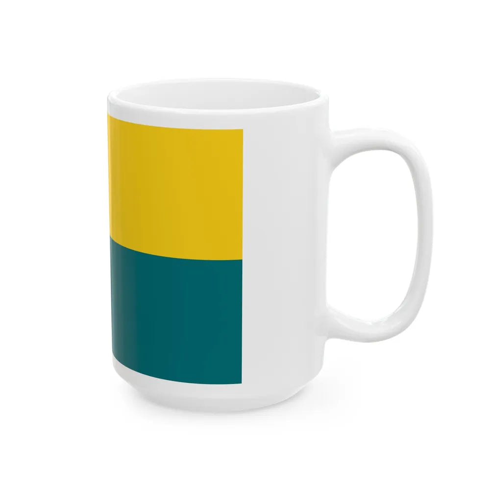 Flag of Narva Estonia - White Coffee Mug-Go Mug Yourself