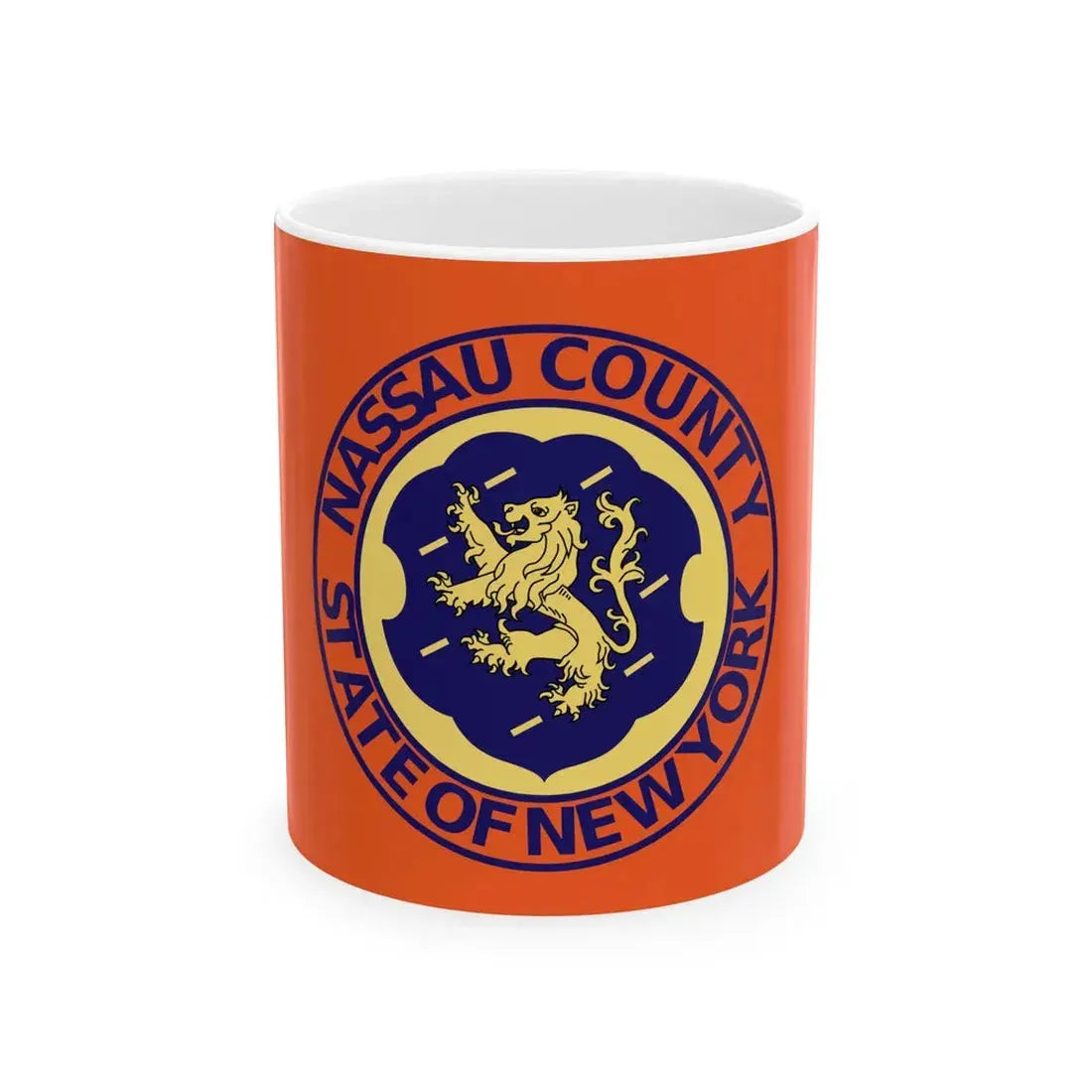 Flag of Nassau County New York (United States) White Coffee Mug 11oz - Go Mug Yourself