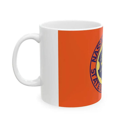 Flag of Nassau County New York (United States) White Coffee Mug - Go Mug Yourself