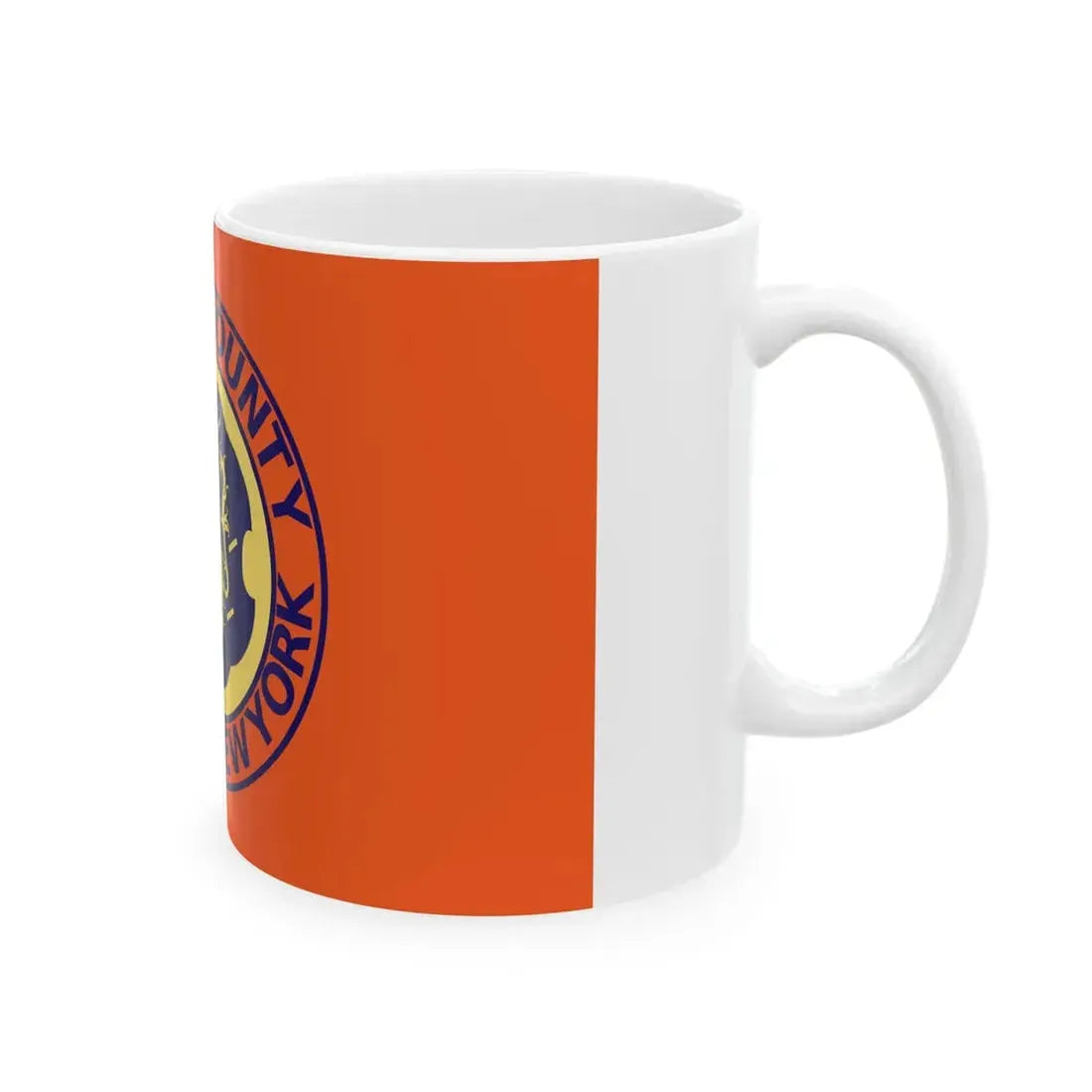 Flag of Nassau County New York (United States) White Coffee Mug - Go Mug Yourself