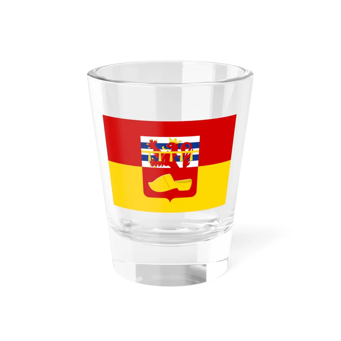 Flag of Nassogne (Belgium) Shot Glass 1.5oz 1.5oz - Go Mug Yourself