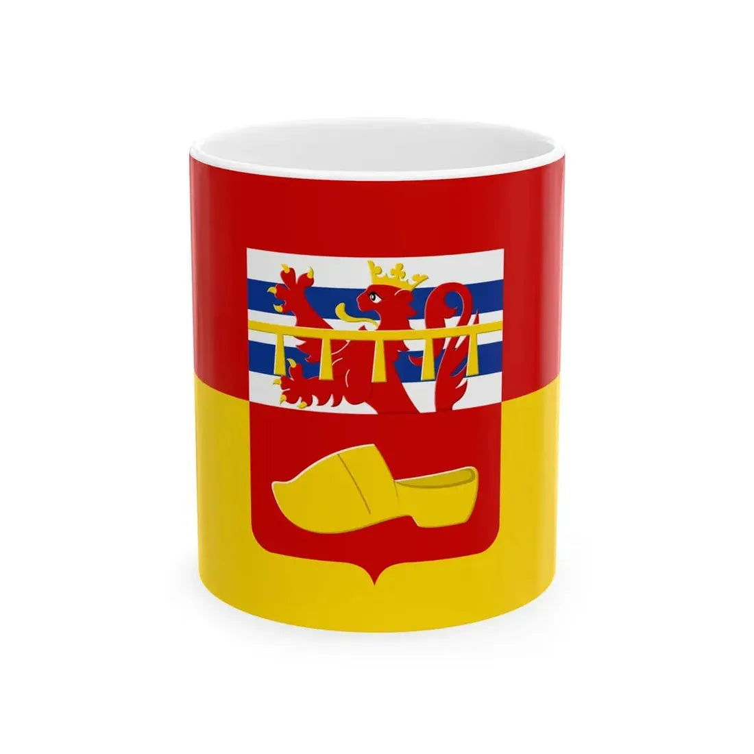 Flag of Nassogne (Belgium) White Coffee Mug 11oz - Go Mug Yourself