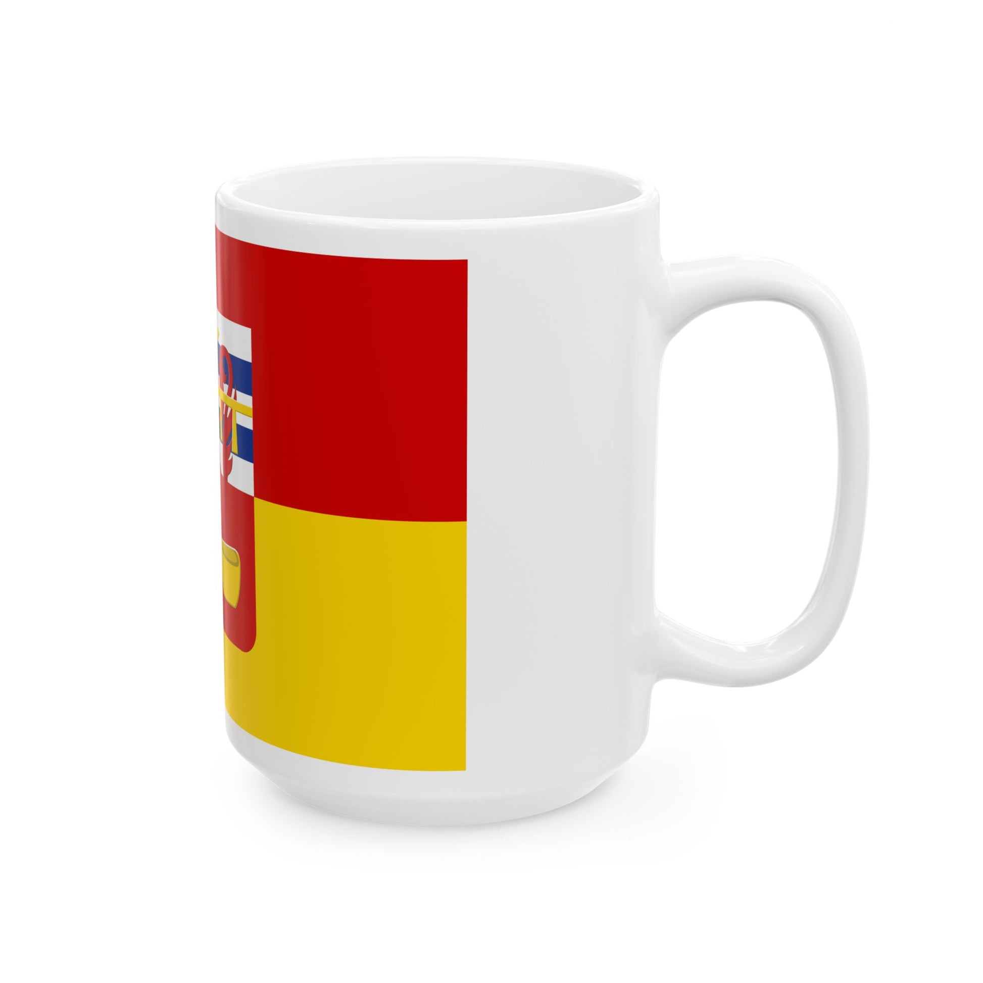 Flag of Nassogne (Belgium) White Coffee Mug-Go Mug Yourself