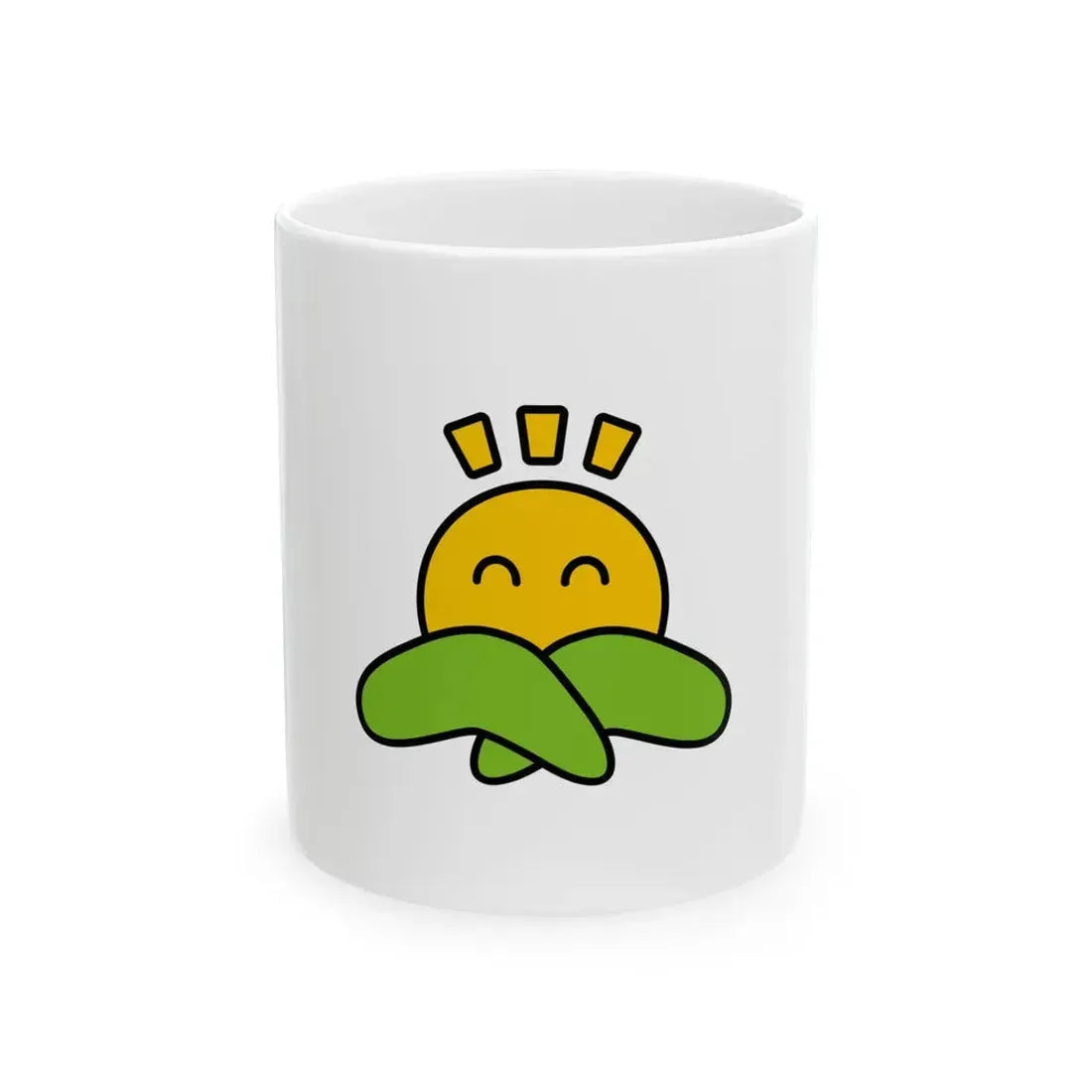 Flag of Nasukarasuyama Tochigi no text (Japan) White Coffee Mug 11oz - Go Mug Yourself