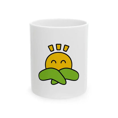 Flag of Nasukarasuyama Tochigi no text (Japan) White Coffee Mug 11oz - Go Mug Yourself