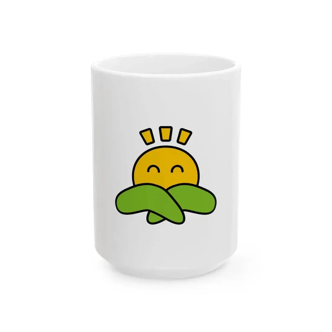 Flag of Nasukarasuyama Tochigi no text (Japan) White Coffee Mug 15oz - Go Mug Yourself