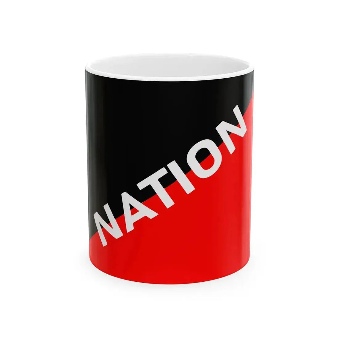 Flag of Nation Belgium (Belgium) White Coffee Mug 11oz - Go Mug Yourself
