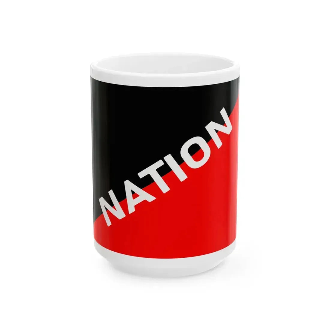 Flag of Nation Belgium (Belgium) White Coffee Mug 15oz - Go Mug Yourself
