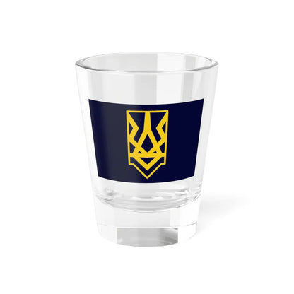 Flag of National Corps (Ukraine) Shot Glass 1.5oz 1.5oz - Go Mug Yourself