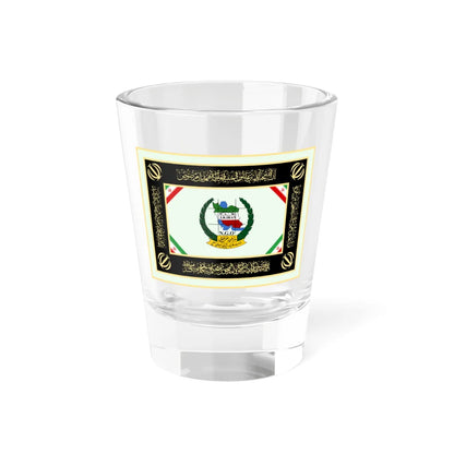 Flag of National Geographical Organization of Iranian Armed Forces (Iran) Shot Glass 1.5oz 1.5oz - Go Mug Yourself