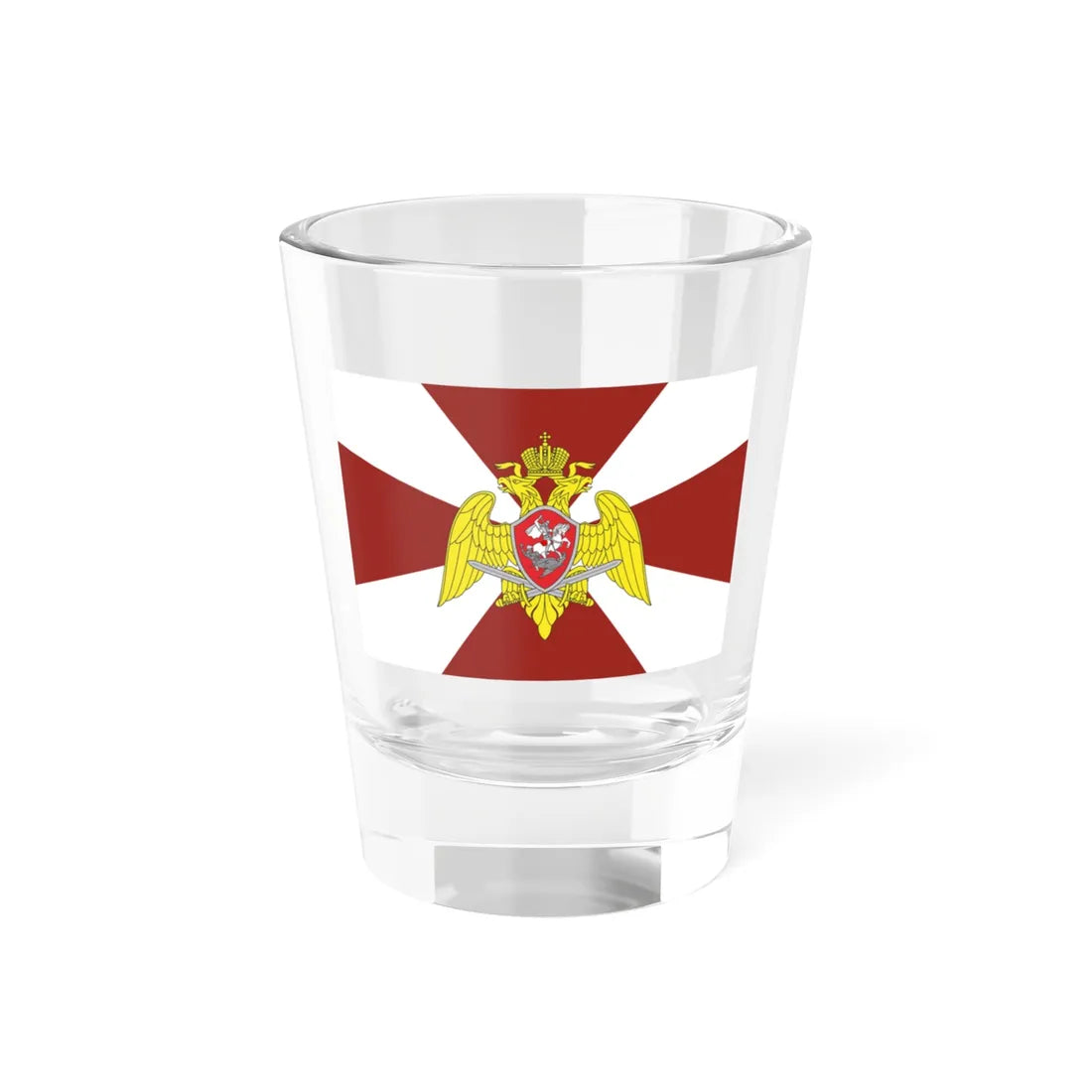 Flag of National Guard Forces Command (Russia) Shot Glass 1.5oz 1.5oz - Go Mug Yourself