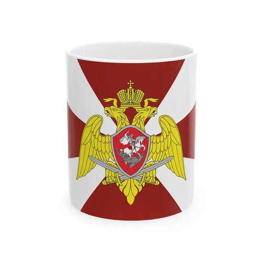 Flag of National Guard Forces Command (Russia) White Coffee Mug 11oz - Go Mug Yourself