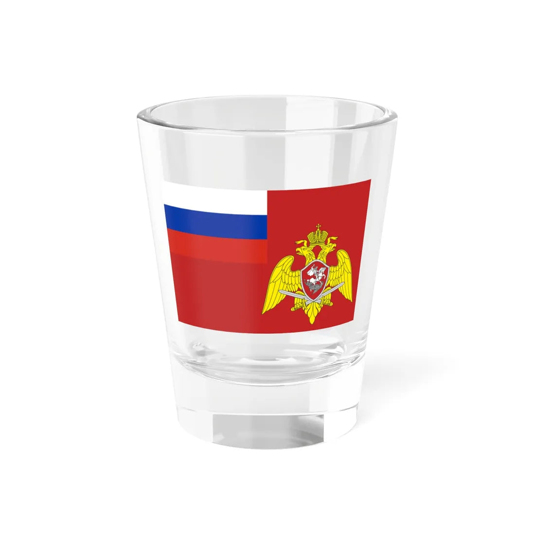 Flag of National Guard of the Russian Federation (Russia) Shot Glass 1.5oz 1.5oz - Go Mug Yourself