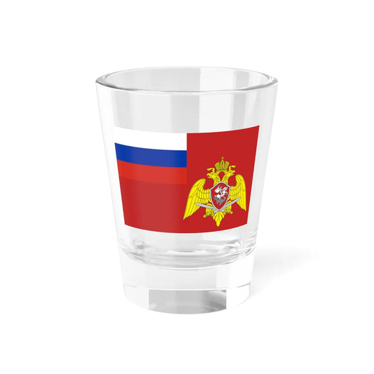 Flag of National Guard of the Russian Federation (Russia) Shot Glass 1.5oz 1.5oz - Go Mug Yourself